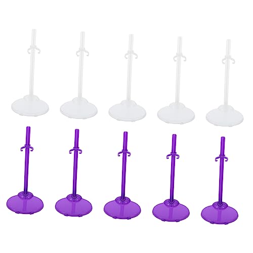 Toddmomy 20Stücke Puppenständer aus Kunststoff Verstellbar mit Clip Fixierung für Puppen und Figuren Transparente Halterungen Perfektes Zubehör für Kinderzimmer Toddmomy 20Stücke Puppenständer aus Kunststoff Verstellbar mit Clip Fixierung für Puppen und Figuren Transparente Halterungen Perfektes Zubehör für Kinderzimmer von Toddmomy