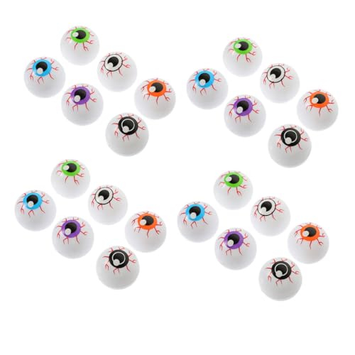 Toddmomy 24 Stück Teiliges Halloween Augäpfel Bunte Hohle Kunststoff Augenbälle Realistische Langlebige Gruselige Deko für Party und DIY Bastelzubehör Toddmomy 24 Stück Teiliges Halloween Augäpfel Bunte Hohle Kunststoff Augenbälle Realistische Langlebige Gruselige Deko für Party und DIY Bastelzubehör von Toddmomy