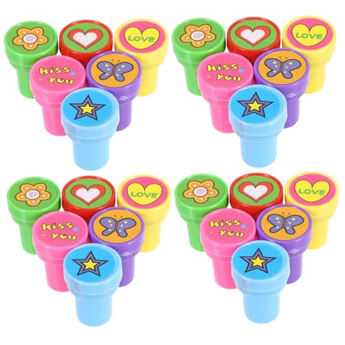 Toddmomy 24stücke Frühlings-kunststoffstempel DIY-bastelkarten Schmetterlingsstempel Pads Frühlings-Tier-Blumen Kindergeburtstag Produktbevorzugung Klassenzimmer von Toddmomy