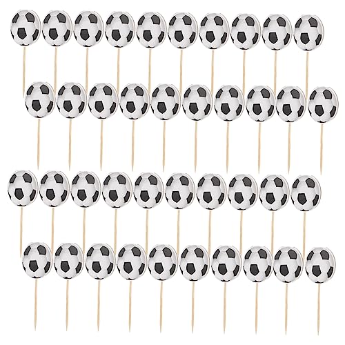 Toddmomy 24Stücke Fußball Muffin Topper Tortenaufsatz für Party Dessert Dekoration Kreative Fußball Zahnstocher für Geburtstagsfeiern und Themenpartys Toddmomy 24Stücke Fußball Muffin Topper Tortenaufsatz für Party Dessert Dekoration Kreative Fußball Zahnstocher für Geburtstagsfeiern und Themenpartys von Toddmomy