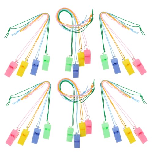 Toddmomy 24pcs Neon Whistle Halsketten Für Kinder Für Fußball -party - - -aktivitäten Im Freien Laut Und Farbenfrohe Plastikpfeifen Für Trainer Und Schiedsrichter Toddmomy 24pcs Neon Whistle Halsketten Für Kinder Für Fußball -party - - -aktivitäten Im Freien Laut Und Farbenfrohe Plastikpfeifen Für Trainer Und Schiedsrichter von Toddmomy