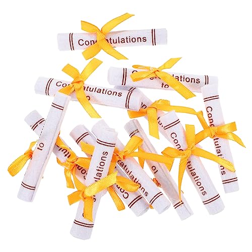 Toddmomy 25 Stück Teiliges Miniatur Bären Gewebtem Abschlusszeugnis Leichte Indoor Partyornamente für Abschlussfeier Dekoration Detailreiche Langlebige Abschlussfeier von Toddmomy