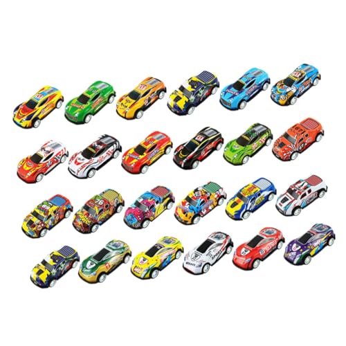 Toddmomy 25Stücke Teiliges Rückziehspielzeugautos Exquisite Verarbeitung Leuchtende Farben Für Autodekoration Für Desktop Spaß Für Kleinkinder von Toddmomy