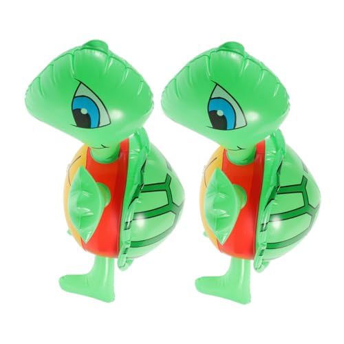 Toddmomy 2Stücke Aufblasbare Schildkröte Niedliche PVC Ballons für Partys Strand und Langlebiges Aufblasbares zur Dekoration von Festlichkeiten von Toddmomy