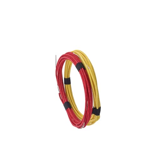 Toddmomy 2Stücke Gitarrendraht Awg Vorverzinnter Stoffüberzug Push Back Vintage Gitarrenzubehör für Einfache Verdrahtung und Neuverkabelung von Gitarren von Toddmomy