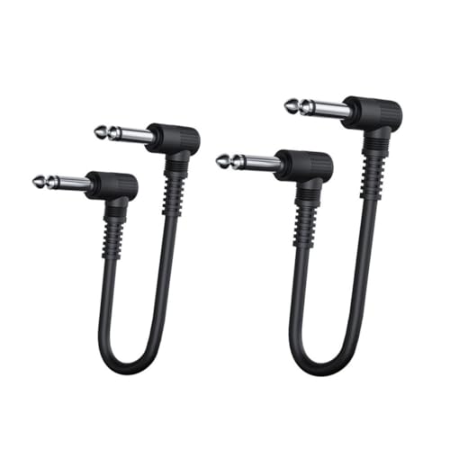 Toddmomy 2Stücke Professionelle Gitarreneffektkabel Hochwertige Basskabelzubehör für Gitarre und Keyboards Optimal für Musiker und Live Auftritte von Toddmomy