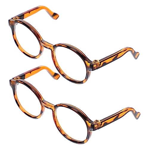 Toddmomy 2Stücke Puppenbrille Transparente Brillen Für Lustige Spielzeugaccessoires Für Puppen Für Verkleidungen Und Kreative Rollenspiele von Toddmomy