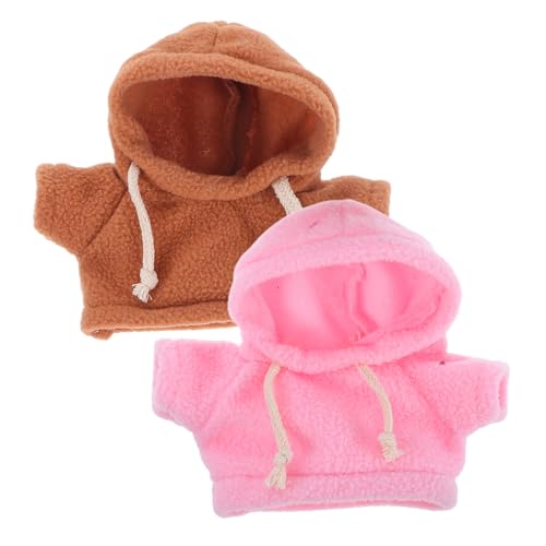 Toddmomy 2pcs Bären Hoodie Plüsch Puppe Hoodie Süße Gefüllte Tierkleidung Puppe Ersatz Kleidung Plüsch Spielzeugkleidung Stofftier Outfits Puppenzubehör 1 von Toddmomy