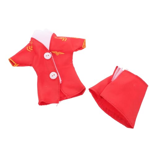 Toddmomy 2pcs Fashion Doll Kleidung Für 30 cm Mädchen Puppen Flugbegleiter Kostüm Und Uniformrock -Set Puppenzubehör Für Kinder Kreative Spiele Requisiten von Toddmomy