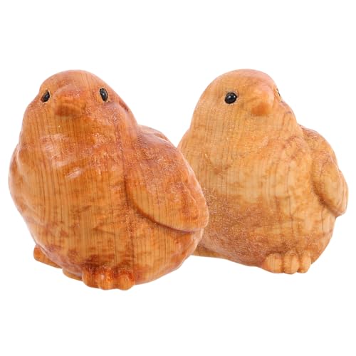 Toddmomy 2stücke Kreative Holzfiguren Handgefertigte Hühner-Dekoration Aus Zypressenholz Detailreiche Ornamente Für Heimdekoration Büro Geschäfte Teiliges Einzigartiges Design Toddmomy 2stücke Kreative Holzfiguren Handgefertigte Hühner-Dekoration Aus Zypressenholz Detailreiche Ornamente Für Heimdekoration Büro Geschäfte Teiliges Einzigartiges Design von Toddmomy