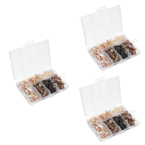 Toddmomy 3 Boxen Natürliche Muschelornamente für Aquarien Mischung für Dekoration für Kleine Fischbecken und Garnelentanks Romantische Unterwasserlandschaften Sichere und Stilvolle von Toddmomy