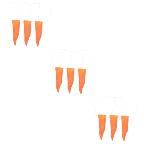 Toddmomy 3 Sätze Karottennasen Für Schneemann Dekoration Und Clown Kostüme Wiederverwendbare Karottennase Für Fasching Und Karneval Für Partys Und Cosplay 3 Stück * 3 von Toddmomy