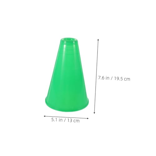Toddmomy 3 Stück Grüne Megaphone aus Robustem PP für Laute Outdoor-partys und Sportveranstaltungen Effektive Sprachverstärkung Geräuschresistente Kommunikation Partyzubehör und Cheer von Toddmomy