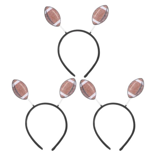 Toddmomy 3 Stück Rugby-stirnband Fußball-party-haarschmuck Modisches Fußball-stirnband Zubehör Zum Thema Fußball Fußballzubehör Requisiten Für Fotoautomaten Kopfbandspiel Filz Brown von Toddmomy