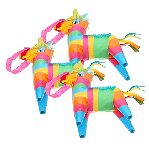 Toddmomy 3 Stück Teiliges Fiesta Paper Pinata Donkey Form Mexikanische Partydeko Kindergeburtstag Süßigkeitspiel mit Aufhängeseil für Cinco De Mayo Familienfeier von Toddmomy