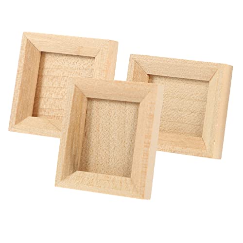 Toddmomy 3 Stück Teiliges Mini Holz Bilderrahmen Lebensechte Miniatur Fotorahmen aus Holz für Puppenhaus Dekoration DIY Bastelrahmen Leicht und Detailreich für Mini Häuser und Modellbau Toddmomy 3 Stück Teiliges Mini Holz Bilderrahmen Lebensechte Miniatur Fotorahmen aus Holz für Puppenhaus Dekoration DIY Bastelrahmen Leicht und Detailreich für Mini Häuser und Modellbau von Toddmomy