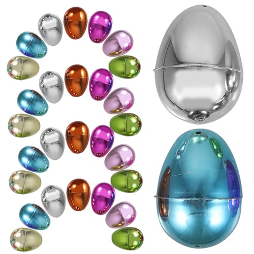 Toddmomy 30 Stück Teiliges Befüllbare Ostereier Bunte Deko zum Befüllen und Öffnen für Osterparty Osternest Osterfest und Dekoration Toddmomy 30 Stück Teiliges Befüllbare Ostereier Bunte Deko zum Befüllen und Öffnen für Osterparty Osternest Osterfest und Dekoration von Toddmomy