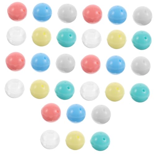 Toddmomy 30 Stück Teiliges Bunte Kunststoffkapseln für Wiederverwendbare Sichere Claw Machine Nachfüllkugeln für DIY Überraschungspreise und Kinderparty-spielspaß von Toddmomy