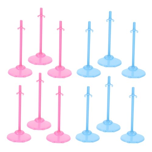 Toddmomy 30Stücke Puppenständer aus Kunststoff Stabiler Halter für Puppen und Actionfiguren für Präsentation von Blaue und Robuste und Langlebige von Toddmomy