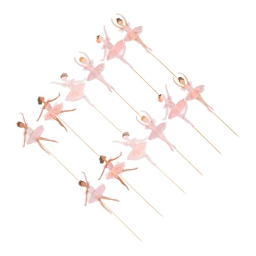 Toddmomy 36 Stück Teiliges Ballerina Cupcake Topper Rosa Tanzende Ballett Mädchen Tortendeko Kreative Mehrdimensionale Kuchenverzierung für Geburtstag Shower Hochzeit und Party von Toddmomy
