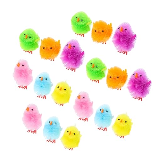 Toddmomy 36 Stück Teiliges Küken Deko Bunte Osterornamente aus Hochwertigem Material Kompakt und Sicher für Tischdeko Kreative Frühlingsdekoration für Party und Alltag von Toddmomy