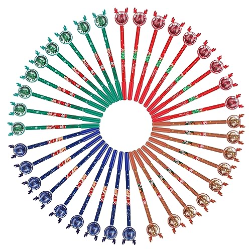 Toddmomy 36 Stück Weihnachtsstifte Schreibgeräte für Kreative Anlässe Partygeschenke oder Schreibwaren für Weihnachtszeit von Toddmomy