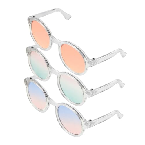 Toddmomy 3stücke Teiliges Mini Puppenbrillen Runde Augenmode Für Puppen Stylische Accessoires Für Dekoration Praktische Und Niedliche Brillen Für Kinderpuppen von Toddmomy