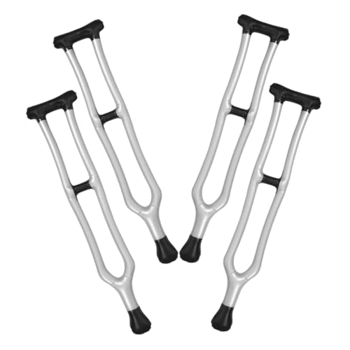 Toddmomy 4 Stück Aufblasbare PVC Gehstütze Teiliges Leichtgewichtige Kostümrequisite für Theater Bühne Party Realistische Gehhilfe für Herren Senioren Karneval von Toddmomy
