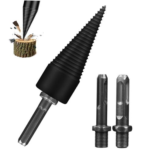 Toddmomy 4 Stück Bohrkegel für Holzspalter Teiliges Geeignet für Einfach zu Montieren Kompakt und Tragbar Effizient für Zuhause und Camping von Toddmomy