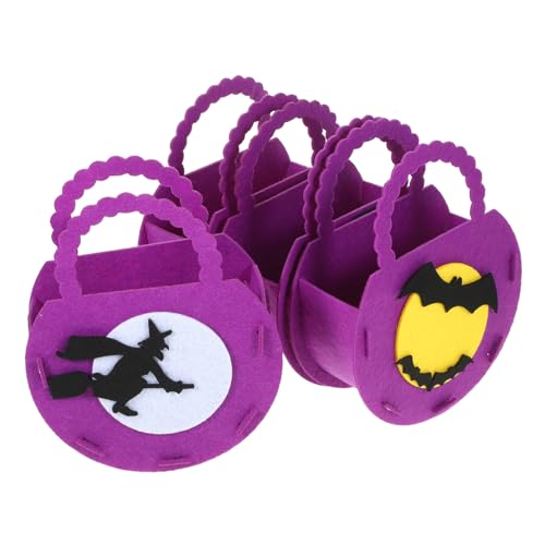 Toddmomy 4 Stück Halloween Filz Taschen mit Griffen Stabile Süßigkeitentüten für Party und Leichte Halloween Beutel mit Kürbis Fledermaus Hexe Geist für Festdekoration und Toddmomy 4 Stück Halloween Filz Taschen mit Griffen Stabile Süßigkeitentüten für Party und Leichte Halloween Beutel mit Kürbis Fledermaus Hexe Geist für Festdekoration und von Toddmomy