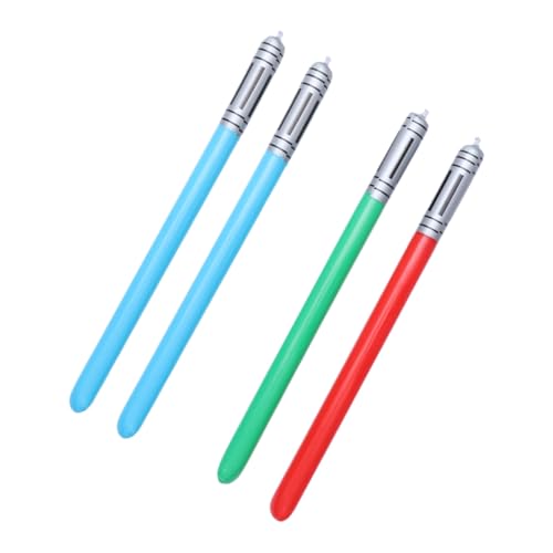 Toddmomy 4 Stück PVC Aufblasbare Lichtschwerter Sicher Glatte Oberfläche Schnell Aufblasbar Langlebig Zufällige Farben für Kinderpartys und Eltern Junge Mädchen Interaktion Zufällige Farbe von Toddmomy