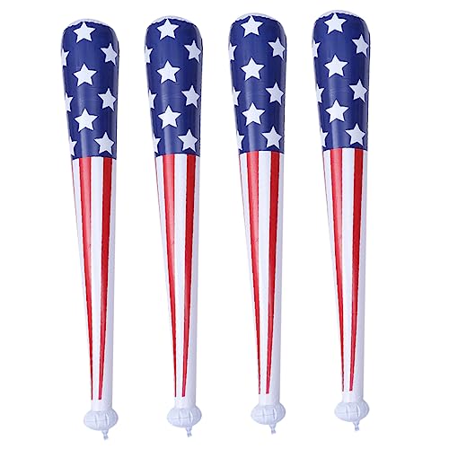 Toddmomy 4 Stück Teiliges Aufblasbares Baseballschläger mit Amerikanischer Flagge Sport und Partygeschenke Vielseitige Dekoration für Juli Unabhängigkeitstag für Outdoor Events und Toddmomy 4 Stück Teiliges Aufblasbares Baseballschläger mit Amerikanischer Flagge Sport und Partygeschenke Vielseitige Dekoration für Juli Unabhängigkeitstag für Outdoor Events und von Toddmomy