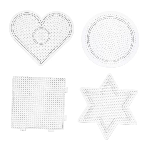 Toddmomy 4 Stück Teiliges Bügelperlen Steckplatten Transparente Kunststoff Vorlagen für DIY Sechseck Kreis und Herz Formen Pädagogisches Kreativspielzeug Toddmomy 4 Stück Teiliges Bügelperlen Steckplatten Transparente Kunststoff Vorlagen für DIY Sechseck Kreis und Herz Formen Pädagogisches Kreativspielzeug von Toddmomy
