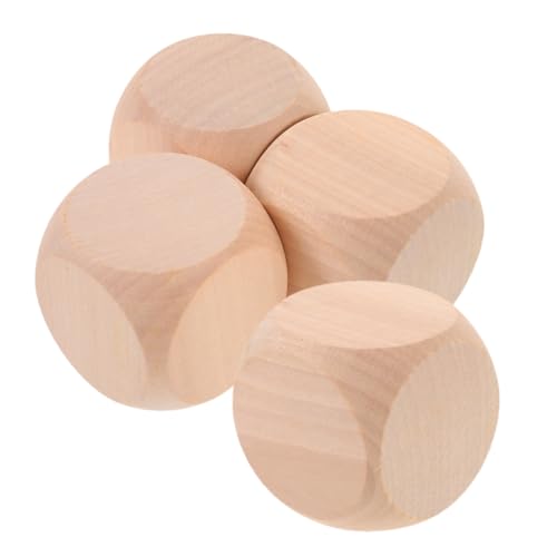 Toddmomy 4 Stück Unbehandelte Holz Würfel DIY Holz Würfel für Spiele Bastelprojekte Große Leere Holzwürfel zum Bemalen und Gestalten für Kreative Anwendungen Toddmomy 4 Stück Unbehandelte Holz Würfel DIY Holz Würfel für Spiele Bastelprojekte Große Leere Holzwürfel zum Bemalen und Gestalten für Kreative Anwendungen von Toddmomy