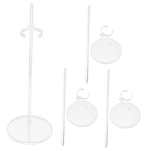 Toddmomy 4 Stück Verstellbare Transparente Puppenständer Stabiler Kunststoff Doll Display Halter mit Einstellbarem Taillenclip Geeignet für Puppensammler und Ausstellungszwecke Toddmomy 4 Stück Verstellbare Transparente Puppenständer Stabiler Kunststoff Doll Display Halter mit Einstellbarem Taillenclip Geeignet für Puppensammler und Ausstellungszwecke von Toddmomy