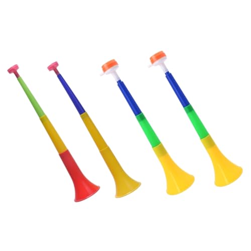 Toddmomy 4 Stück jubelndes Horn Fußballtrompete Fußball Fan Trompete Stadion Trompete jubelt Horn Zubehör für Fußballpartys Sporthupen-Geräuschmacher Plastik Zufällige Farbe von Toddmomy