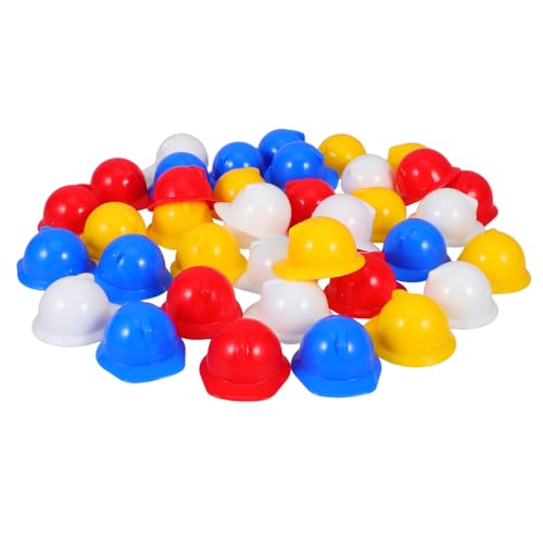 Toddmomy 40 Stück Mini-Schutzhelm Kind kleine Puppenmütze Mini-Safe-Hut Mini -Hutzubehör gepolstert Mini-Hüte bunt Puppenhüte Schutzhelm Dekoration Kleiner Hut Puppenhut Mini-Helme Plastik von Toddmomy