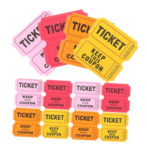 Toddmomy 400 Stück Raffle Tickets Rolle Bunte Tombola Tickets für Feste Fundraiser und Klassenbelohnungen Vielfältige Farben für Events Einfache Handhabung und Aufregendes Toddmomy 400 Stück Raffle Tickets Rolle Bunte Tombola Tickets für Feste Fundraiser und Klassenbelohnungen Vielfältige Farben für Events Einfache Handhabung und Aufregendes von Toddmomy