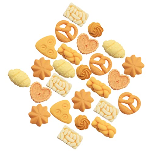 Toddmomy 40Stücke DIY Brot und Keks Anhänger für Handyanhänger Puppenhaus und Haaraccessoires Mixed Styles Perfektes Zubehör für Kreative Bastelprojekte von Toddmomy