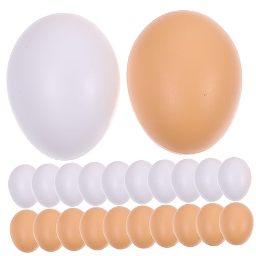 Toddmomy 40Stücke Kunststoffeier für Ostern DIY Malspielzeug Glatte Dekorative Simulationseier für Bastelprojekte und Kreative Osterdekorationen von Toddmomy
