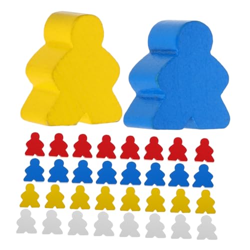 Toddmomy 40stücke Farbige Holz-schachfiguren Für Brettspiele Lehrmaterialien Holzfiguren Für Schachspiel Spielfiguren-Token Brettspiel-zubehör Toddmomy 40stücke Farbige Holz-schachfiguren Für Brettspiele Lehrmaterialien Holzfiguren Für Schachspiel Spielfiguren-Token Brettspiel-zubehör von Toddmomy