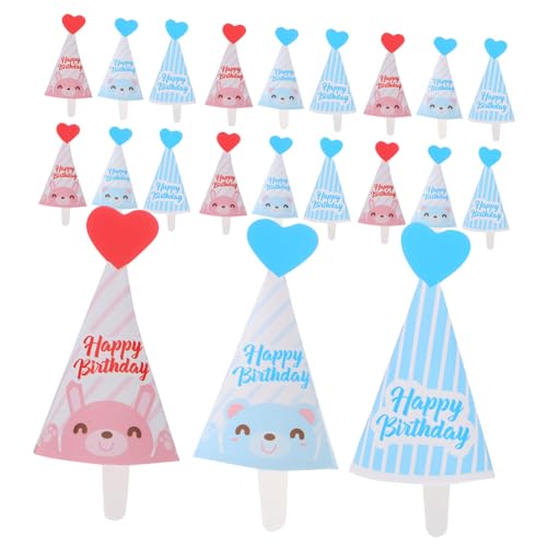 Toddmomy 45 Stück Hut-cupcake-topper: Mini-geburtstagshüte, Kuchenspieße, Party-dekorationen Für Kindergeburtstagskuchen, Babypartys, Partyzubehör Toddmomy 45 Stück Hut-cupcake-topper: Mini-geburtstagshüte, Kuchenspieße, Party-dekorationen Für Kindergeburtstagskuchen, Babypartys, Partyzubehör von Toddmomy