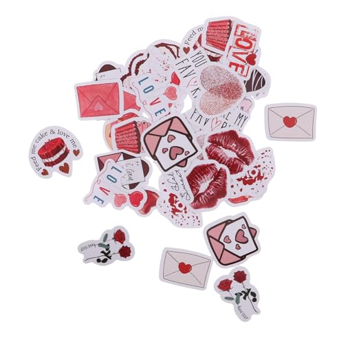 Toddmomy 46stücke Valentinstag Aufkleber Herz-Sticker Für Scrapbooking Selbstklebende Dekoration Für Fotoalben Und Journale Verzierung Für Romantische Anlässe von Toddmomy