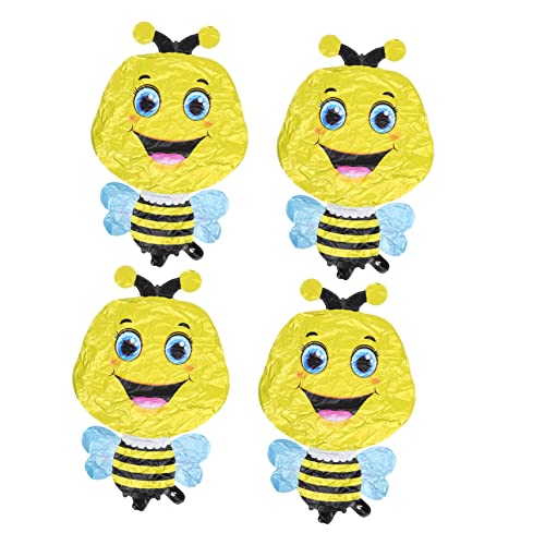 Toddmomy 4Stücke Bienchen Luftballons Dekorative Folienballons Tierform Für Babyparty Und Gartenfest Hochwertige Aluminiumfolie Innen Und Außendekoration von Toddmomy