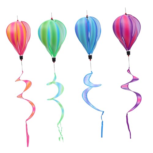 Toddmomy 4Stücke Heißluftballon Windmühlen Wetterfeste Dekoration Für Garten Und Outdoor Für Partys Einfache Und Realistische Textur von Toddmomy