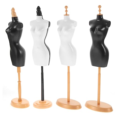 Toddmomy 4Stücke Puppenständer aus Abnehmbarer Mannequin Modellständer für Puppenkleidung für Präsentation von Outfits und Accessoires von Toddmomy
