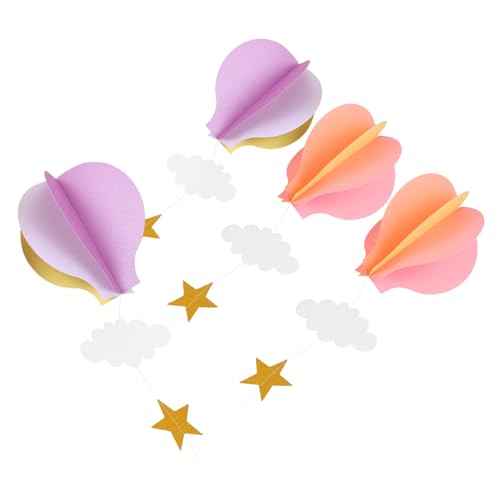 Toddmomy 4stücke Teiliges Heißluftballon Hängedekorationen Für Kindergeburtstag Wolkenanhänger Für Fröhliche Feiern Wiederverwendbar Design Für Partys Und Feiern von Toddmomy