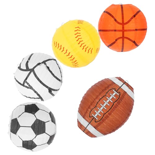 Toddmomy 5 Stück Basketball Fußball Laternenanhänger Sportball Hängelaternen Fußball Papierlaterne Basketball Dekorationen Sportparty Dekorationen Basketball Papierlaternen Eisen Toddmomy 5 Stück Basketball Fußball Laternenanhänger Sportball Hängelaternen Fußball Papierlaterne Basketball Dekorationen Sportparty Dekorationen Basketball Papierlaternen Eisen von Toddmomy
