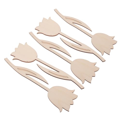 Toddmomy 5 Stück Holzblumen Zum Basteln Frühlingsblumen Bastelarbeiten Für Frühlings DIY Bastelarbeiten Unbehandelte Holzblumen Ausschnitte Holzblumen Ausschnitte Zum Basteln Holz von Toddmomy
