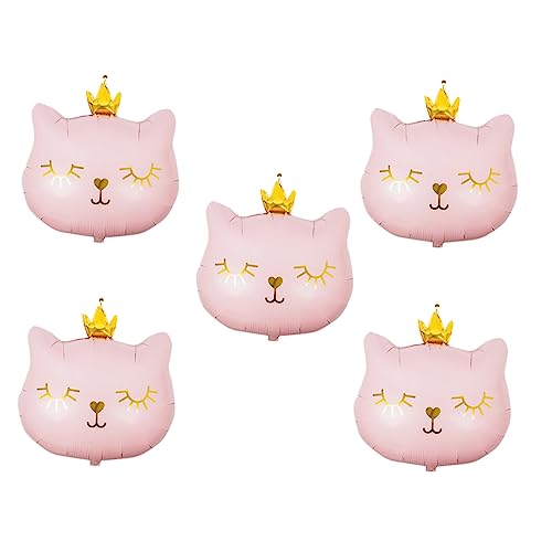 Toddmomy 5 Stück Katzen Krone Folienballons Cartoon Deko für Geburtstagsfeiern Partydekoration für Katzenliebhaber und Kindergeburtstage Toddmomy 5 Stück Katzen Krone Folienballons Cartoon Deko für Geburtstagsfeiern Partydekoration für Katzenliebhaber und Kindergeburtstage von Toddmomy